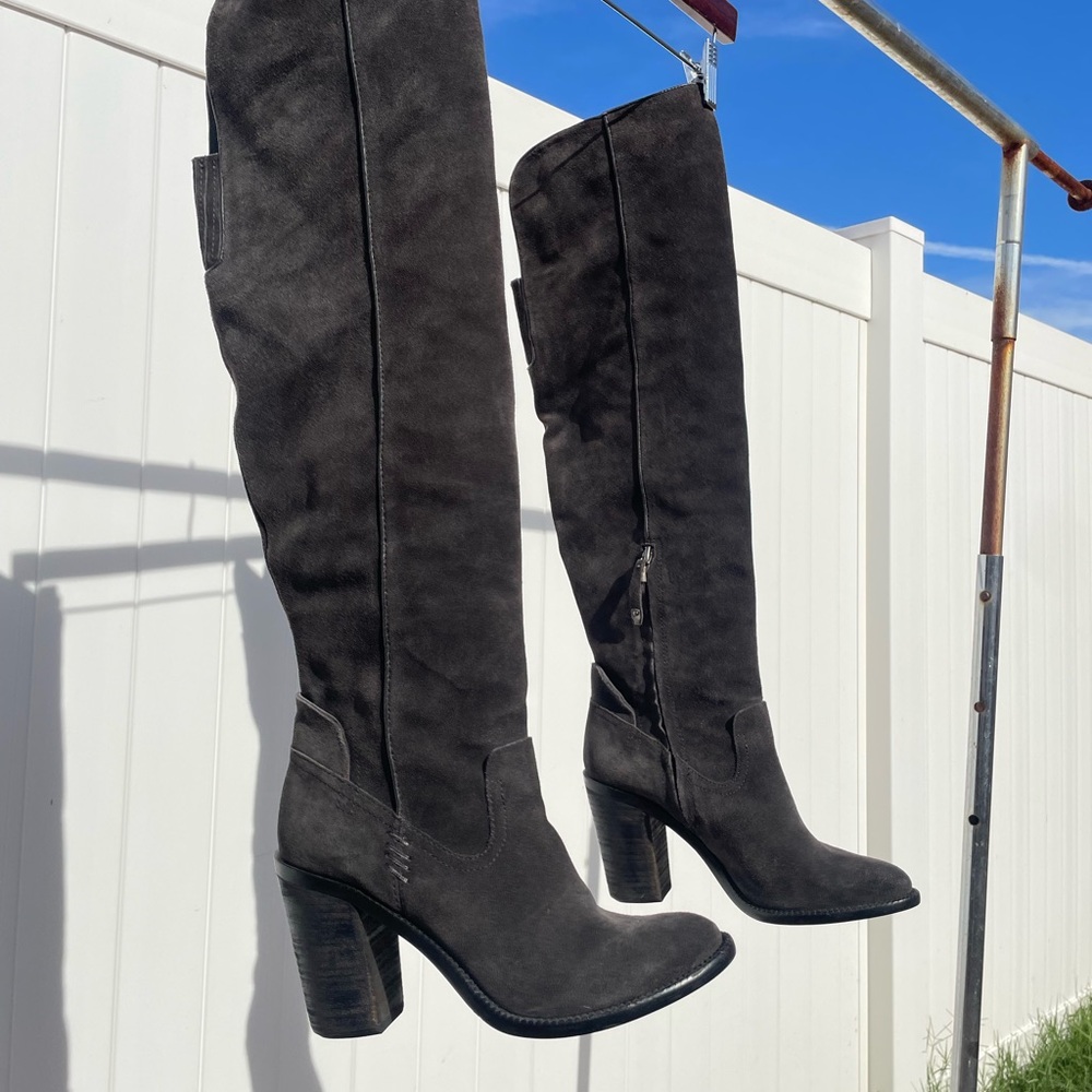 Dolce Vita Charcoal Heeled Boots
